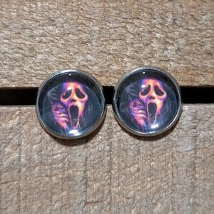💟 Ghostface Stud Earrings